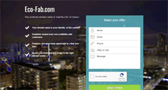 Desktop Screenshot of eco-fab.com